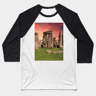 STONEHENGE Pop Art Baseball T-Shirt